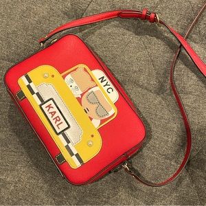 ❤️(NWOT) Karl Lagerfield Maybelle taxi/cat crossbody